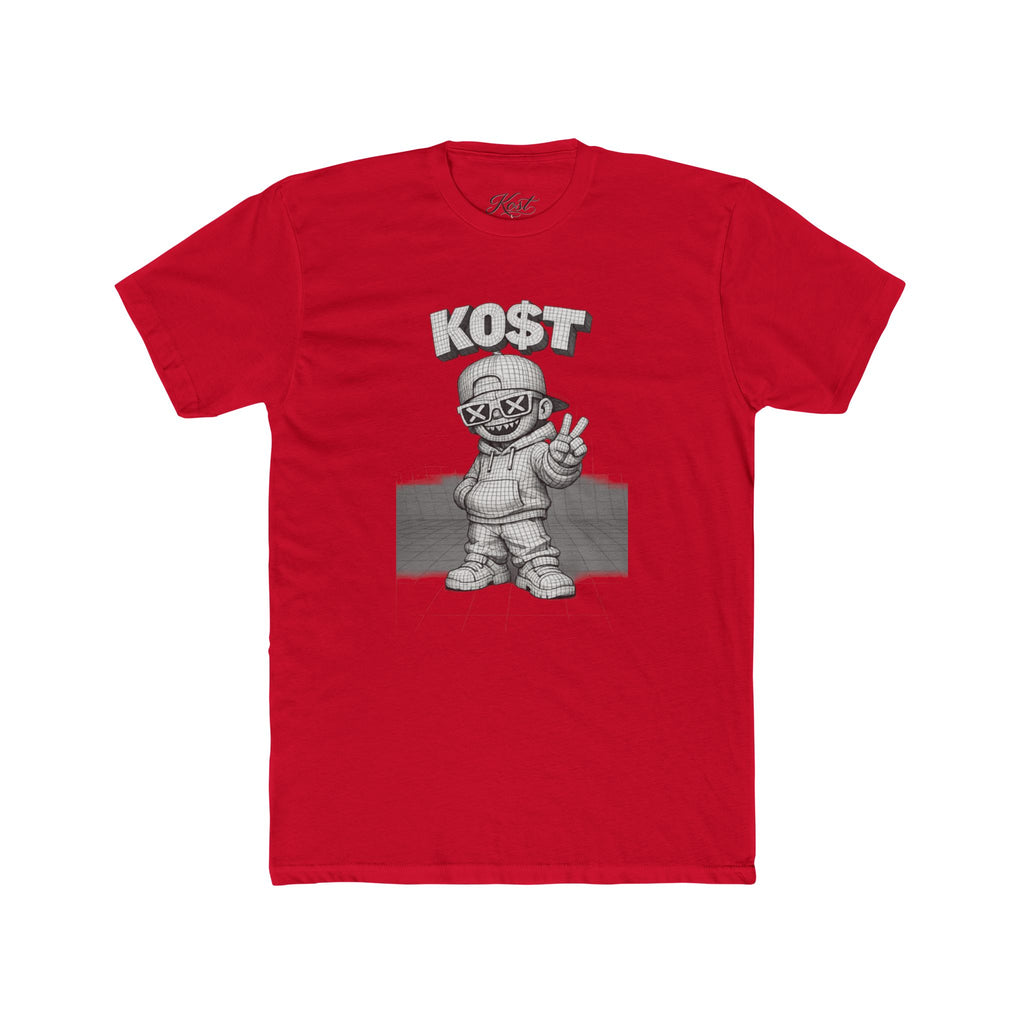 KOST Street Character Tee — Retro Hip-Hop Skull Graphic T-Shirt