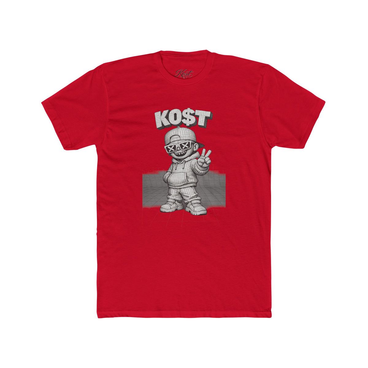 KOST Street Character Tee — Retro Hip-Hop Skull Graphic T-Shirt