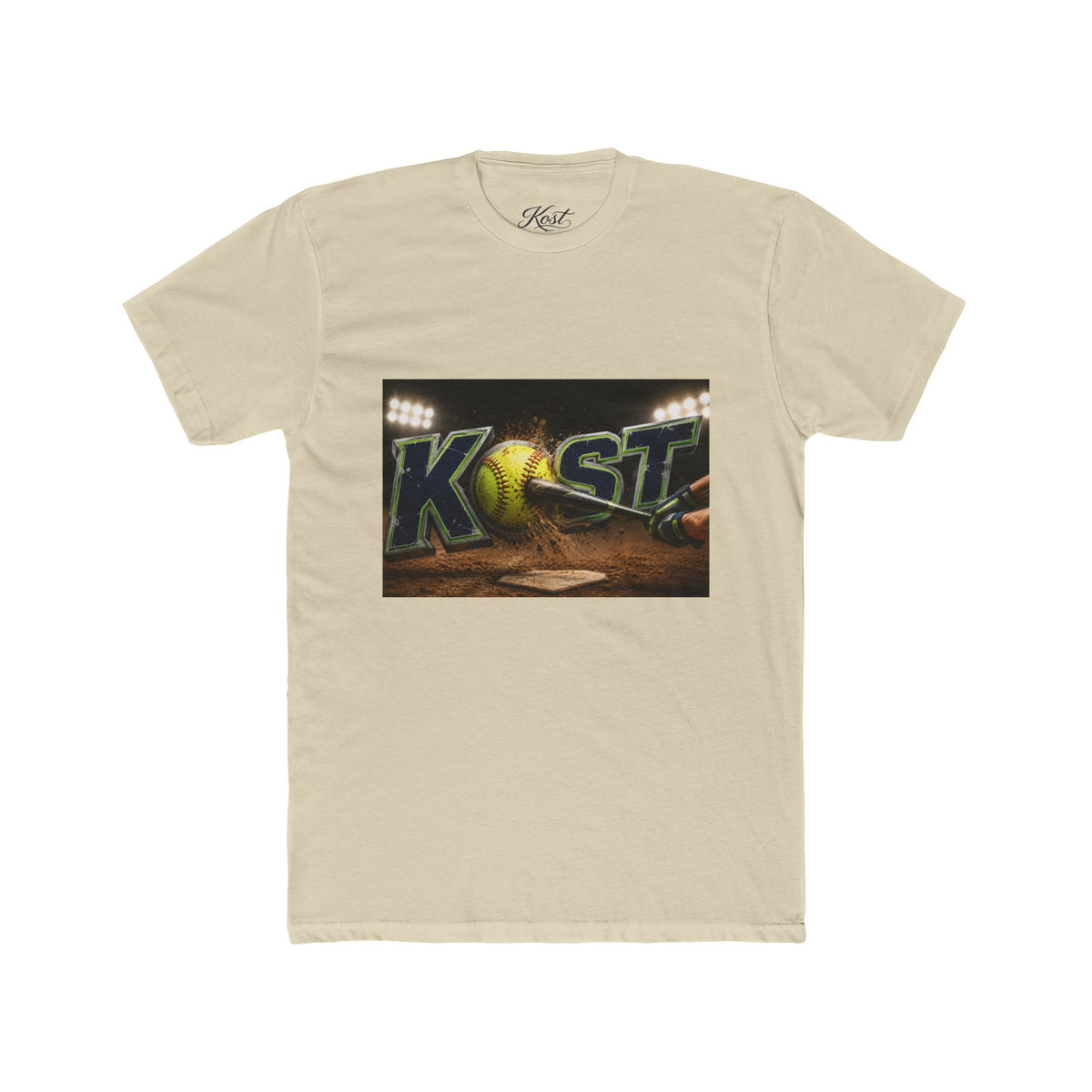 Baseball Stadium Graphic Tee — "Kast" Night Game Design