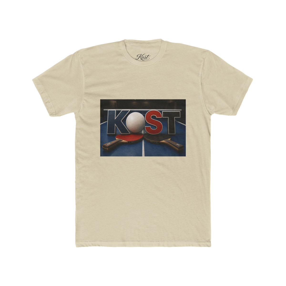 Table Tennis Crew Tee — KOST Paddle & Ball Graphic
