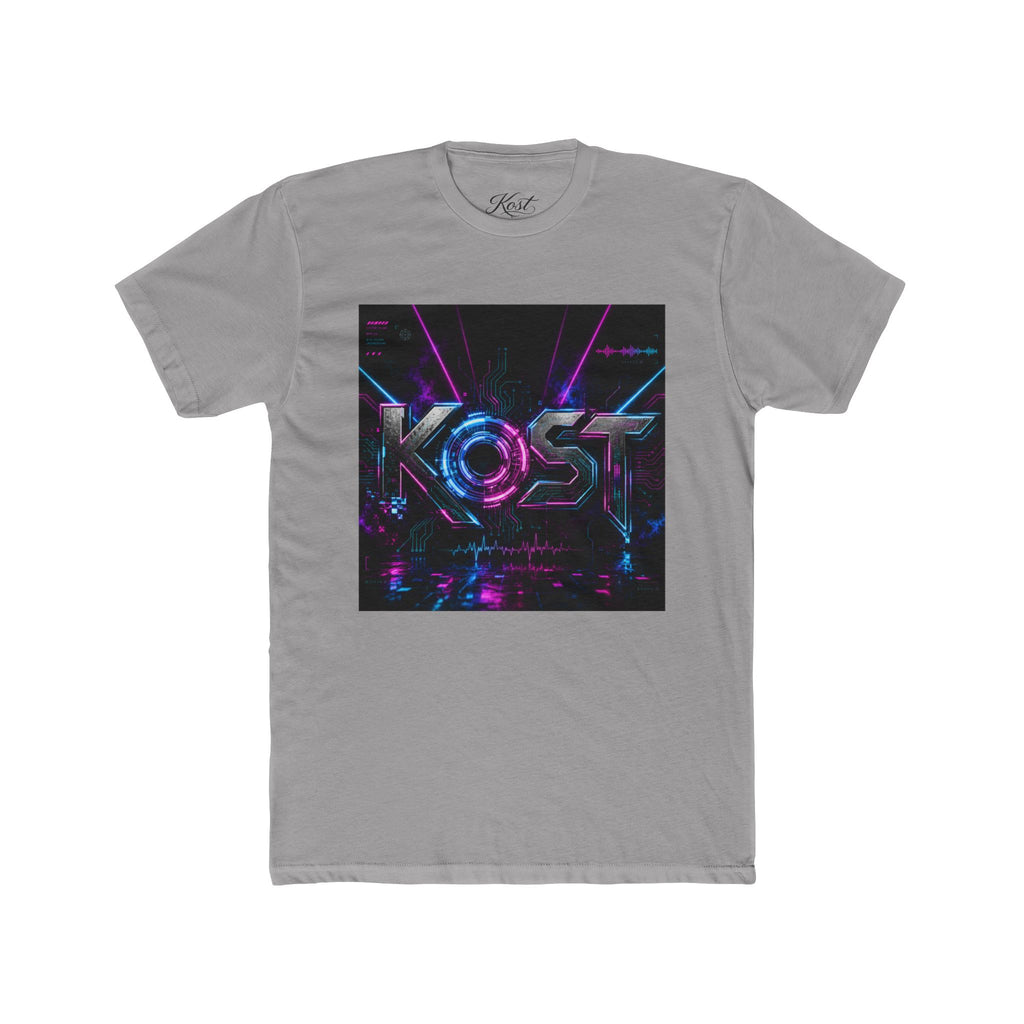 KOSY Neon Geometric Graphic T-Shirt