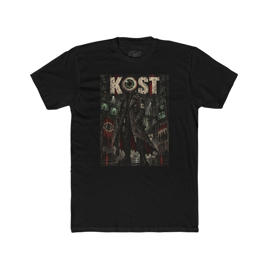 KOST Gothic Black Art Tee — Dark Vintage Band-Style Graphic T-Shirt
