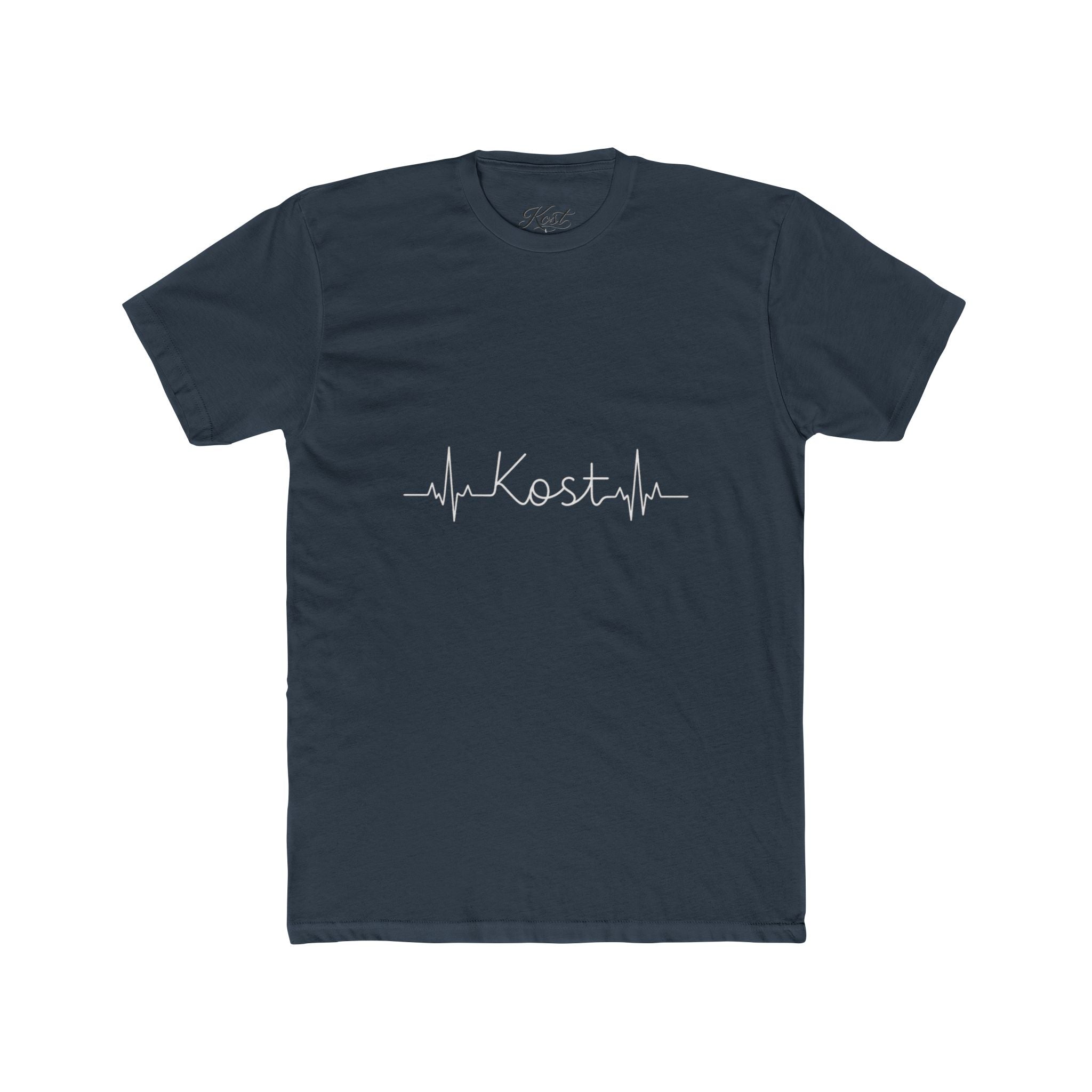 Kosta Heartbeat Tee — Minimal Name ECG Graphic T-Shirt
