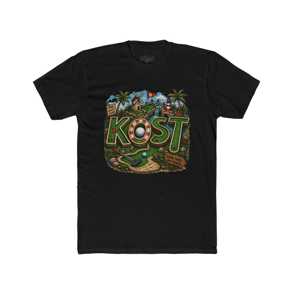 KOST Golf Course Graphic Tee — Vintage Island Mini Golf Design