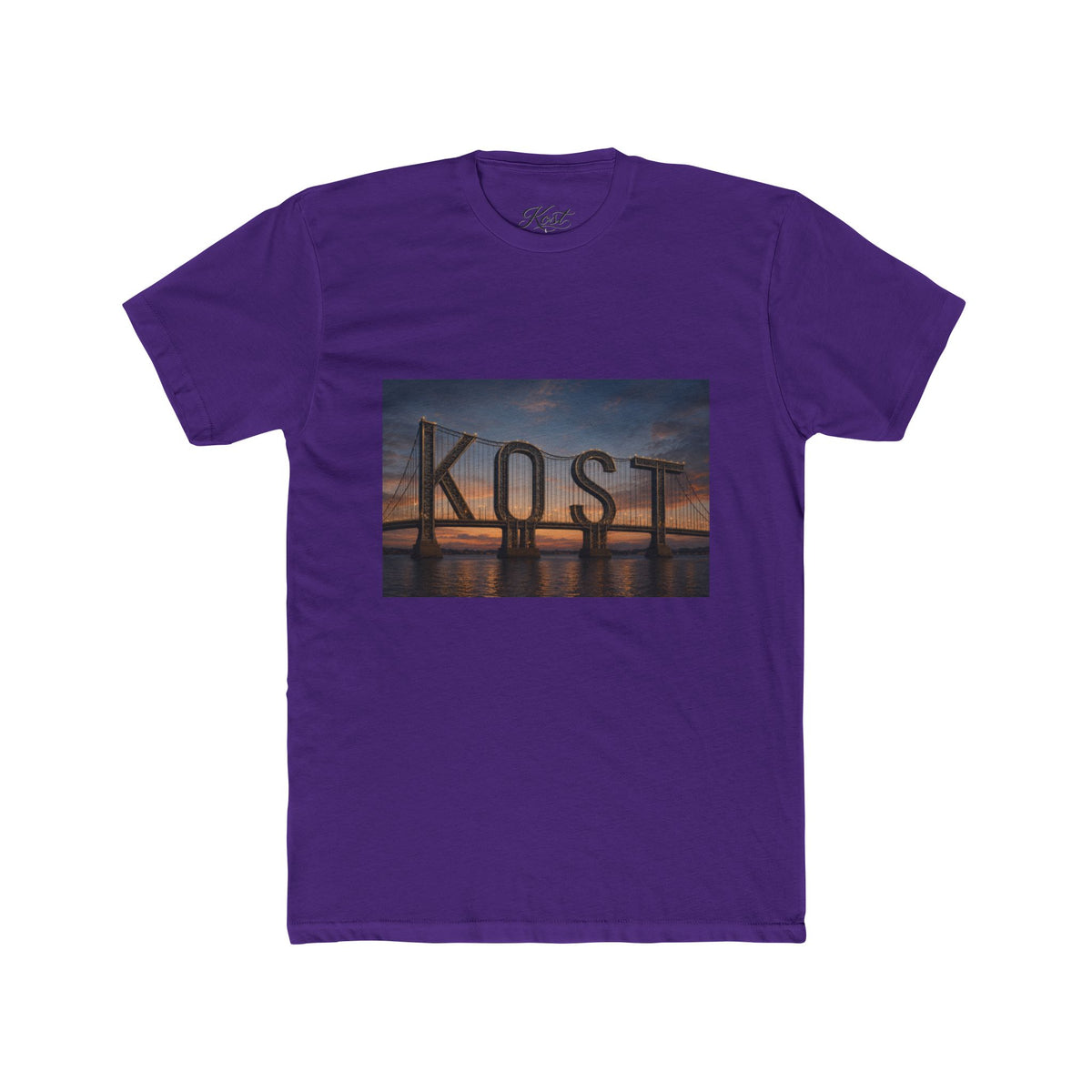 Kost Bridge Sunset Tee — Scenic Photo Graphic T-Shirt