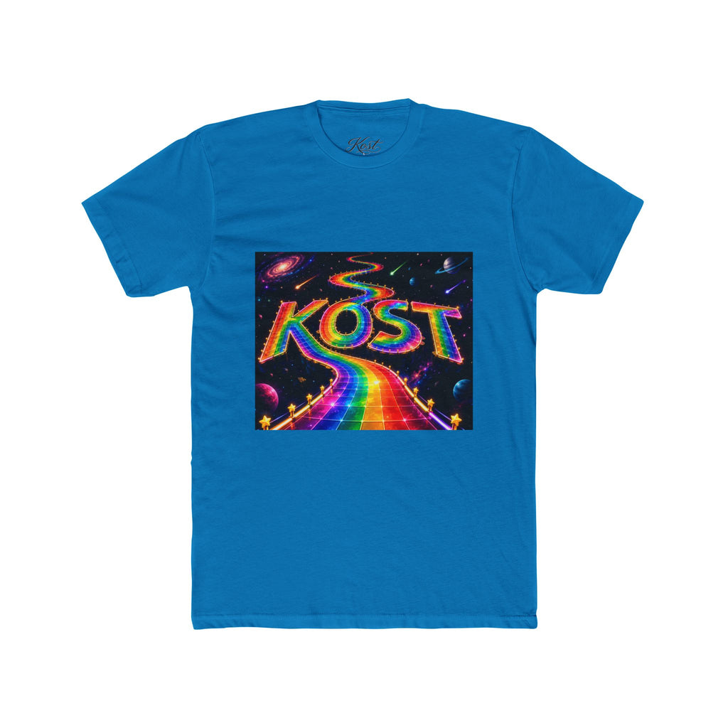 KOST Rainbow Road T-Shirt — Psychedelic Retro Cosmic Graphic Tee