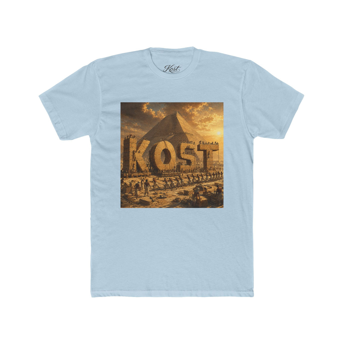 Egyptian Pyramid Graphic Tee - 'KOST' Vintage Desert Scene