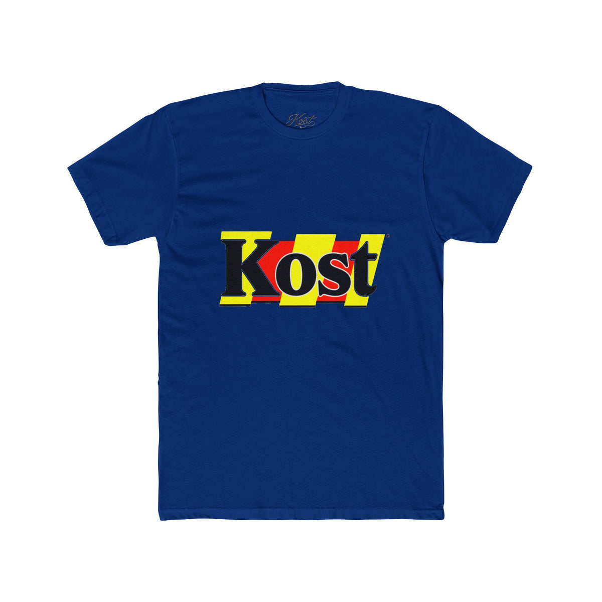 Kost Graphic Tee – Retro Yellow & Red Logo T-Shirt