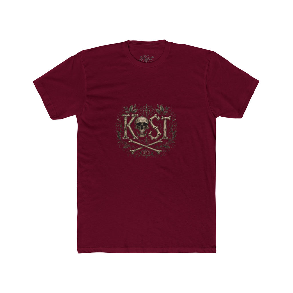 Skull & Crossbones Floral Crew Tee - KOST Vintage Graphic T-Shirt