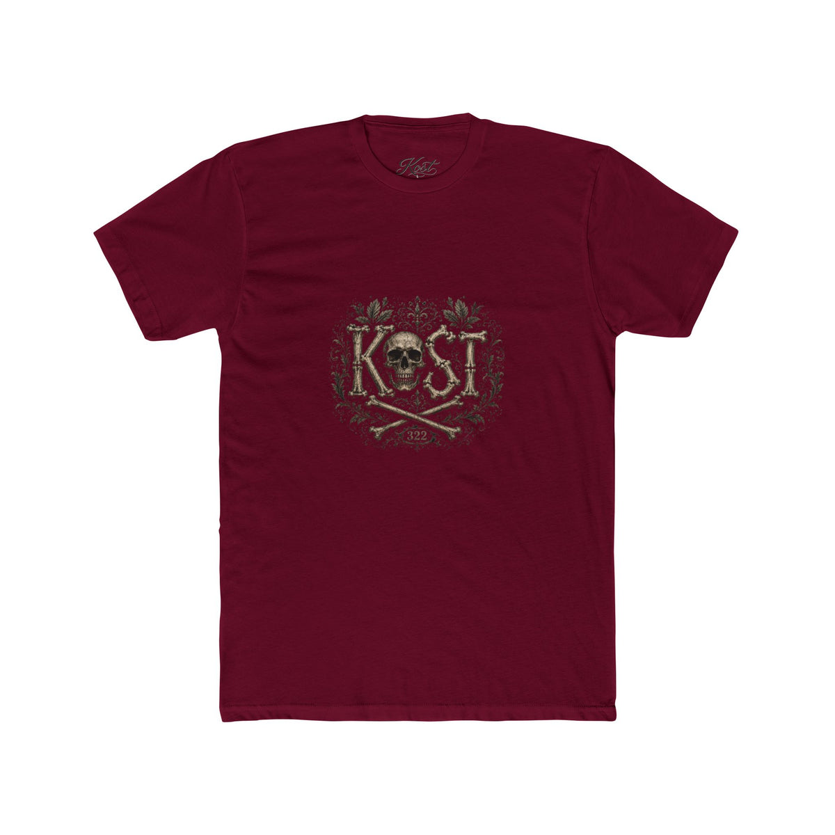 Skull & Crossbones Floral Crew Tee - KOST Vintage Graphic T-Shirt