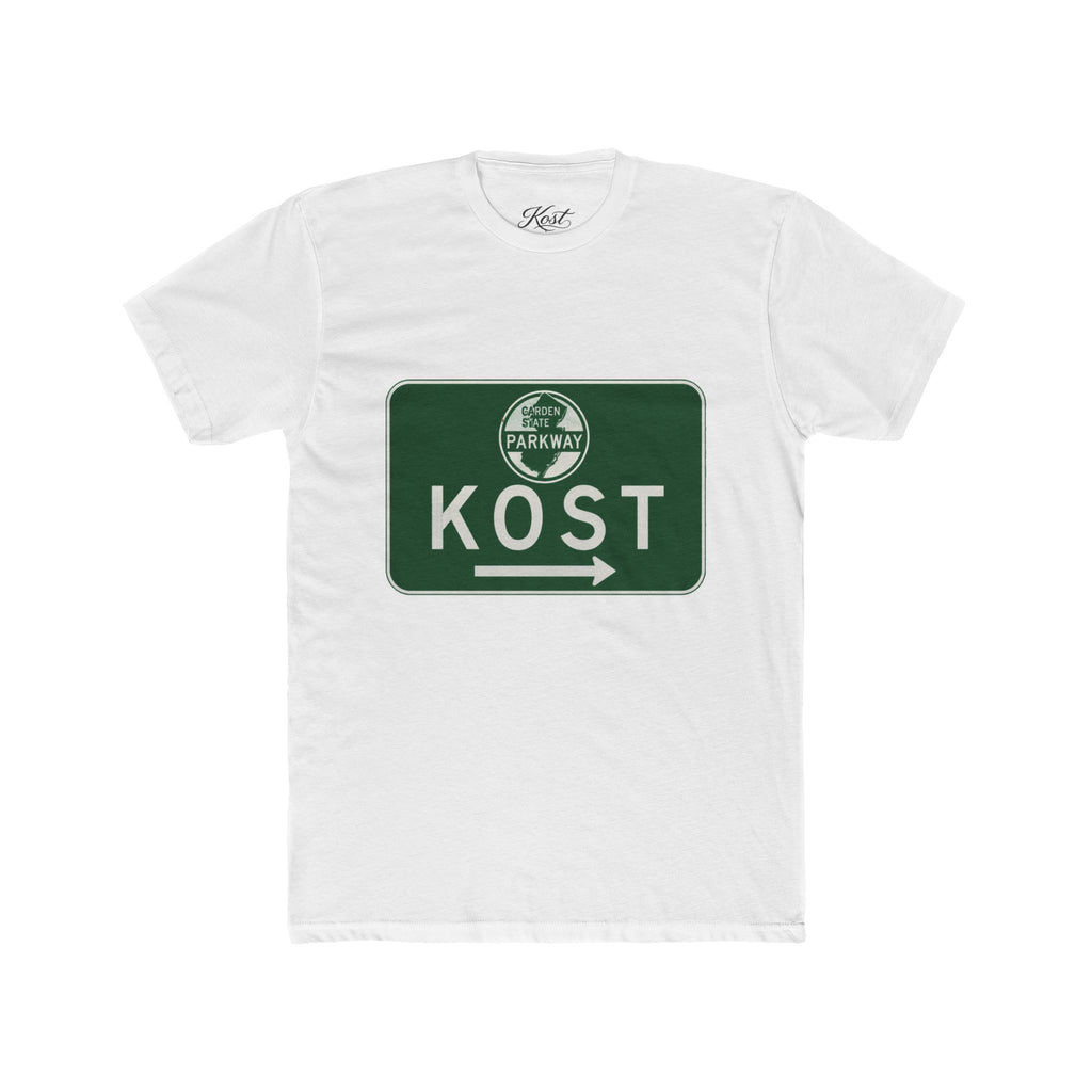 Kost Parkway Road Sign T‑Shirt — Retro Green Route Graphic Tee