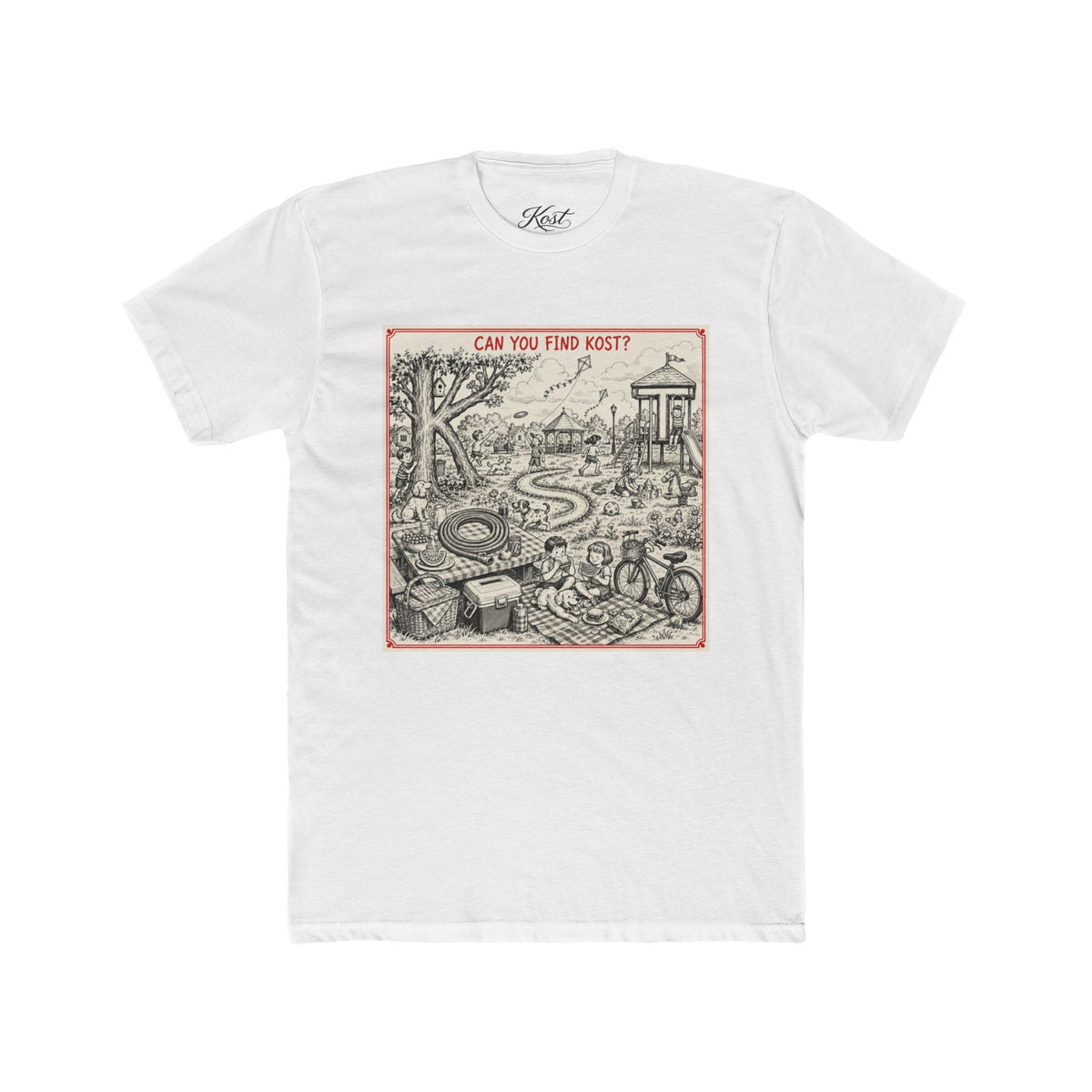Can You Find Koss? Vintage Puzzle Graphic Tee