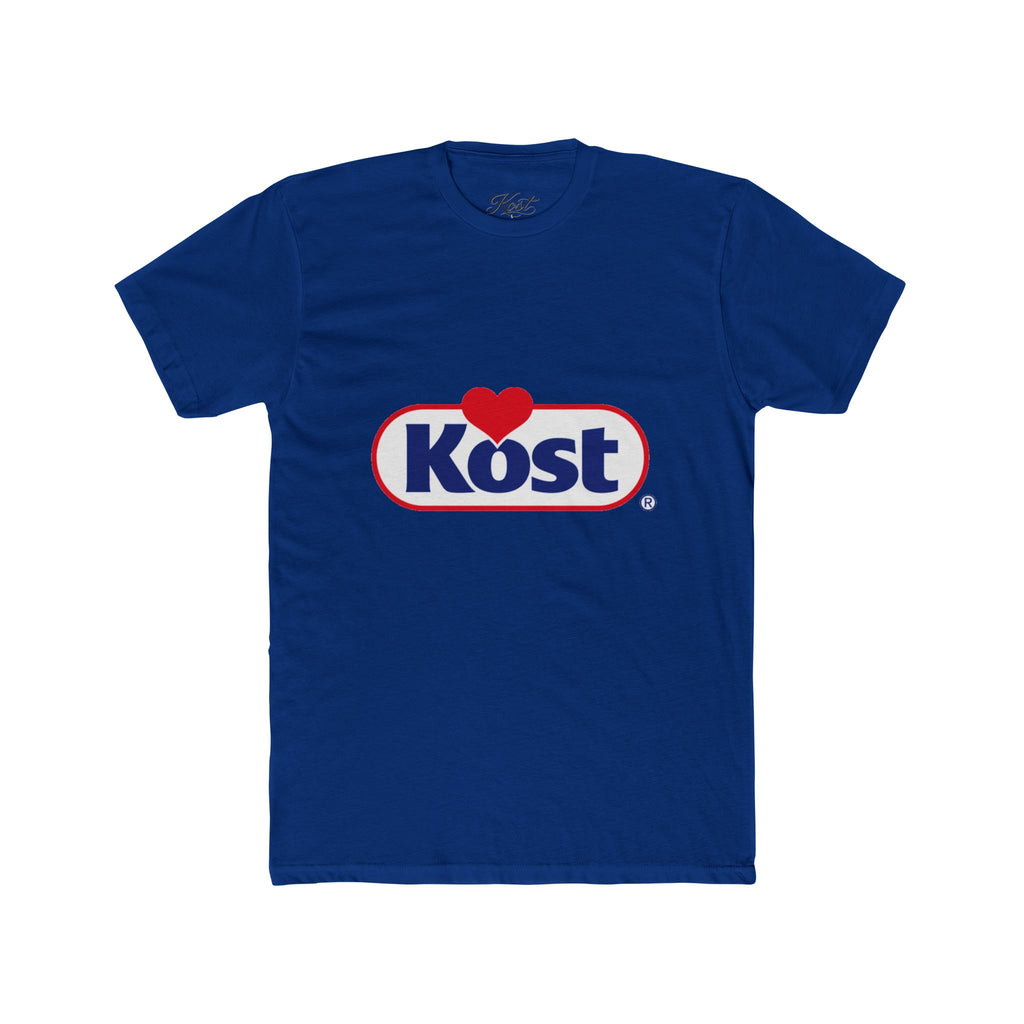 Kost Logo Heart Graphic Tee — Retro Brand-Inspired Cotton T-Shirt
