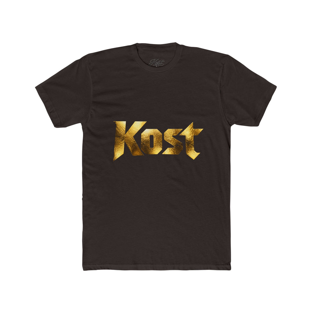 Kost Gold Logo Tee — Metallic Typography Graphic T-Shirt