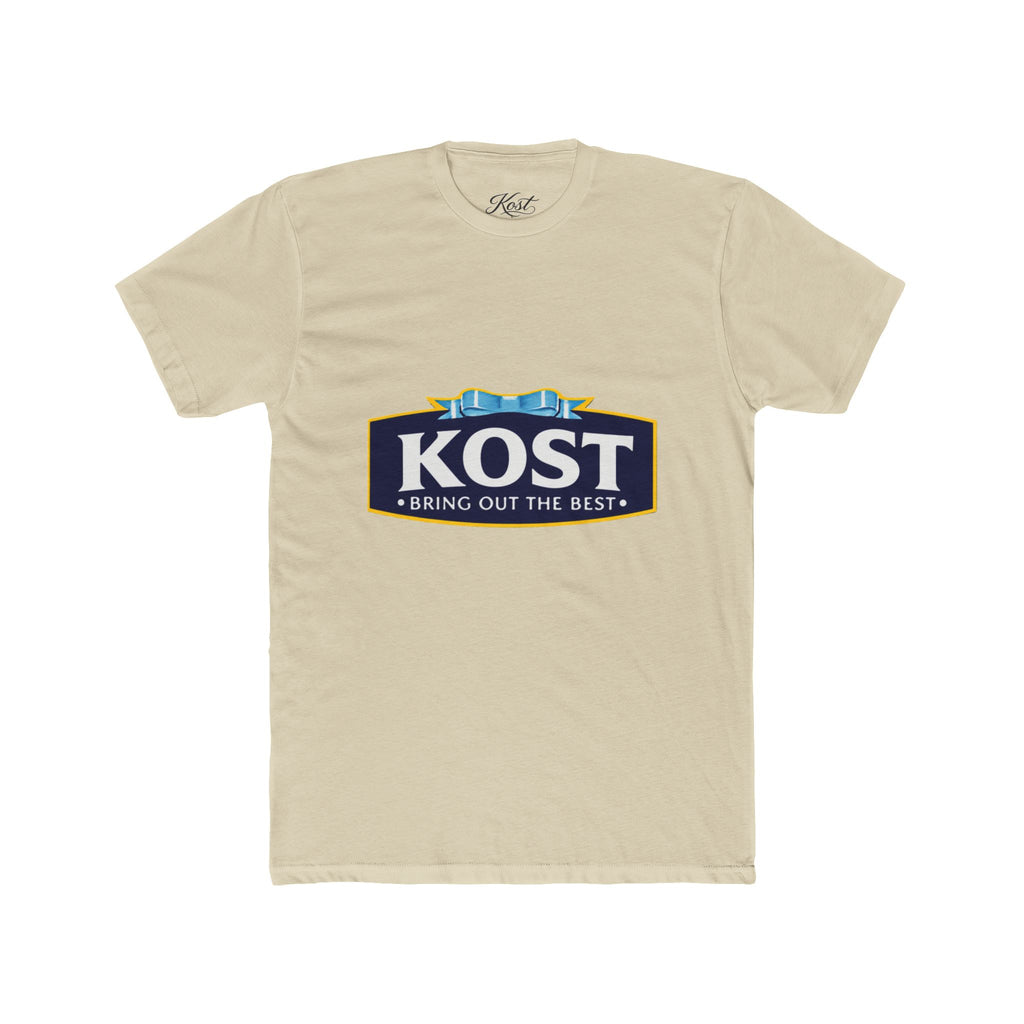 KOST Logo Tee — 'Bring Out The Best' Retro Badge Cotton T‑Shirt