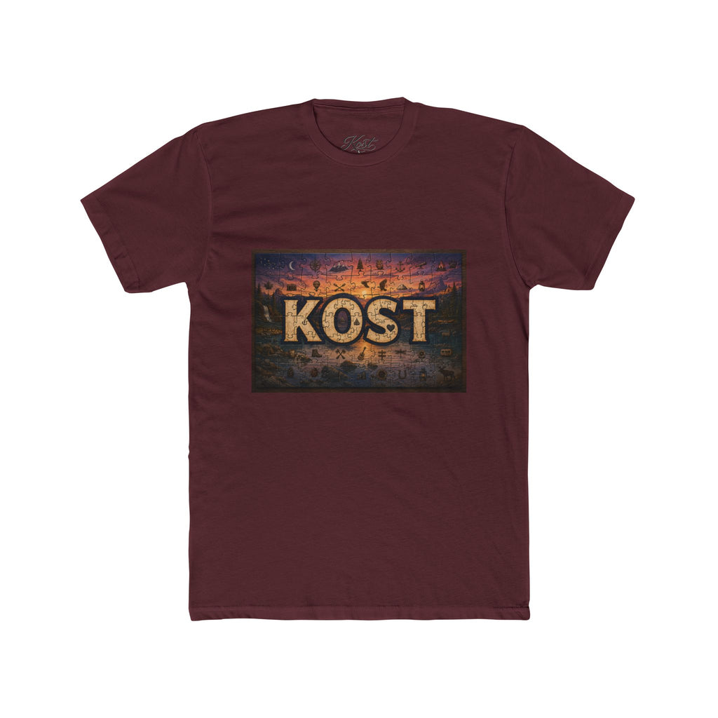KOST Vintage Metal Sign Tee — Retro Industrial Graphic T‑Shirt