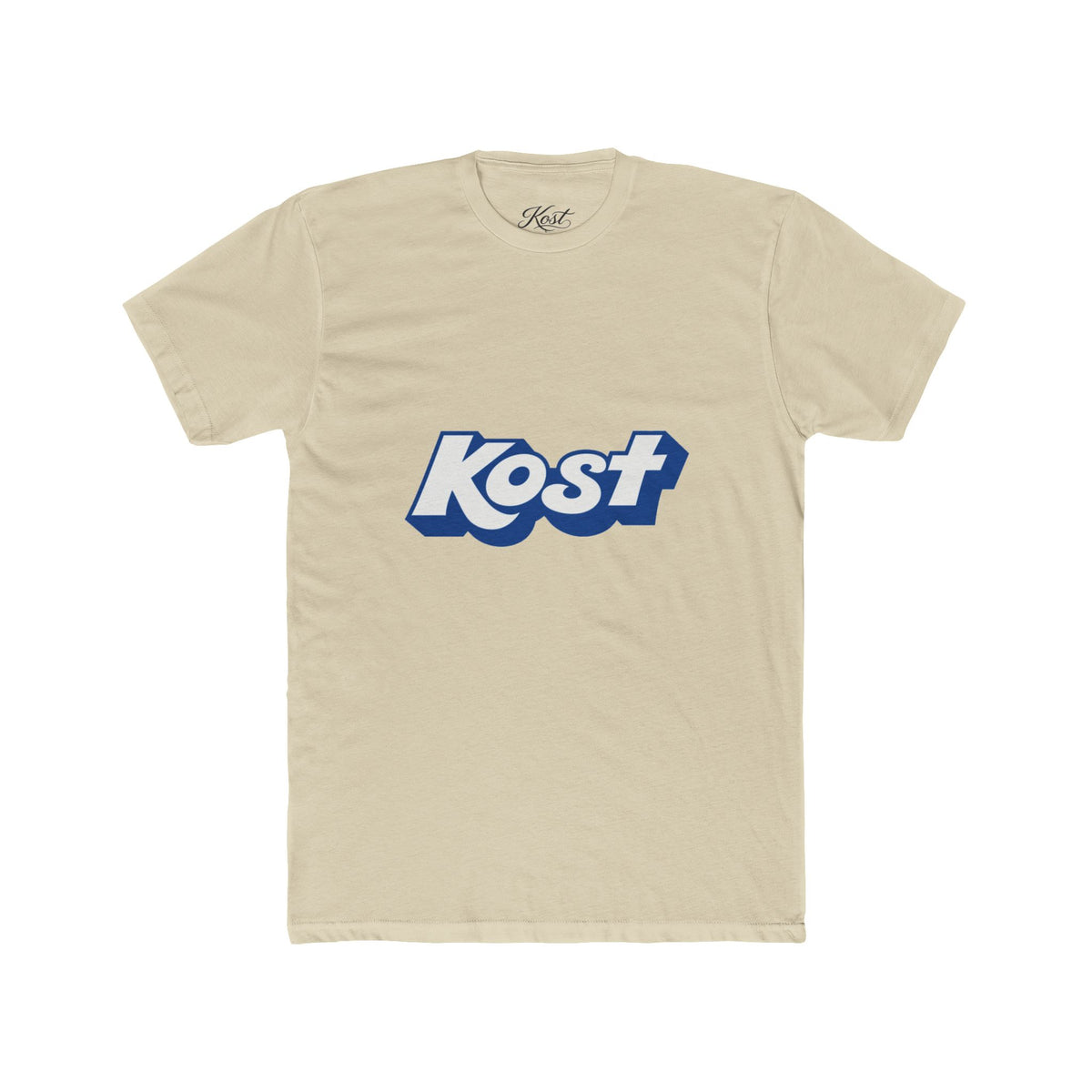 Kost Retro Logo Tee — Vintage Blue Graphic T-Shirt