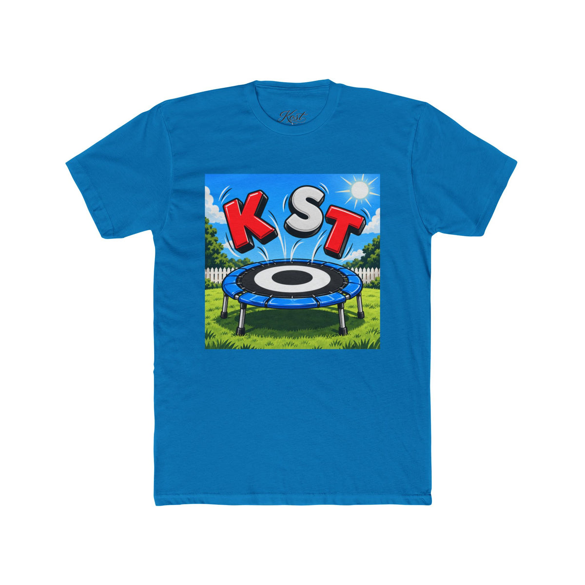 KST Trampoline Graphic Tee — Fun Backyard Jump Shirt