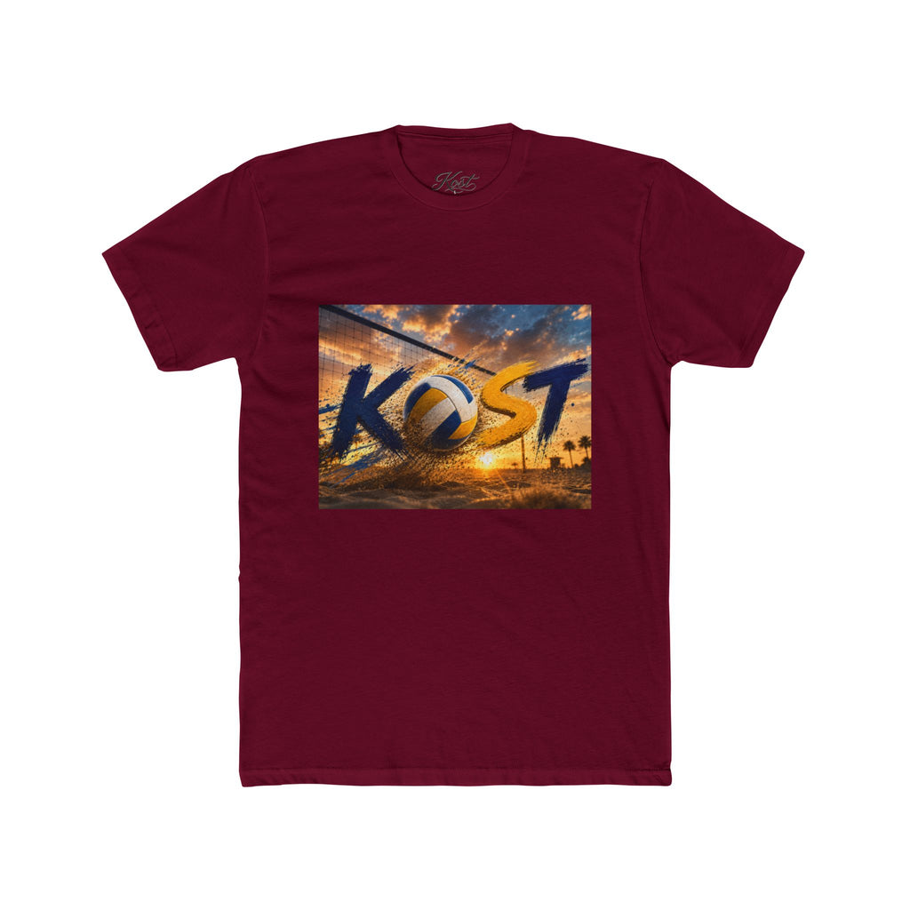 KOST Sunset Palm Tee — Vintage Radio Call Letters Beach T-Shirt