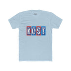 Kost Retro Block Letter Tee — Vintage Red & Blue Graphic T-Shirt