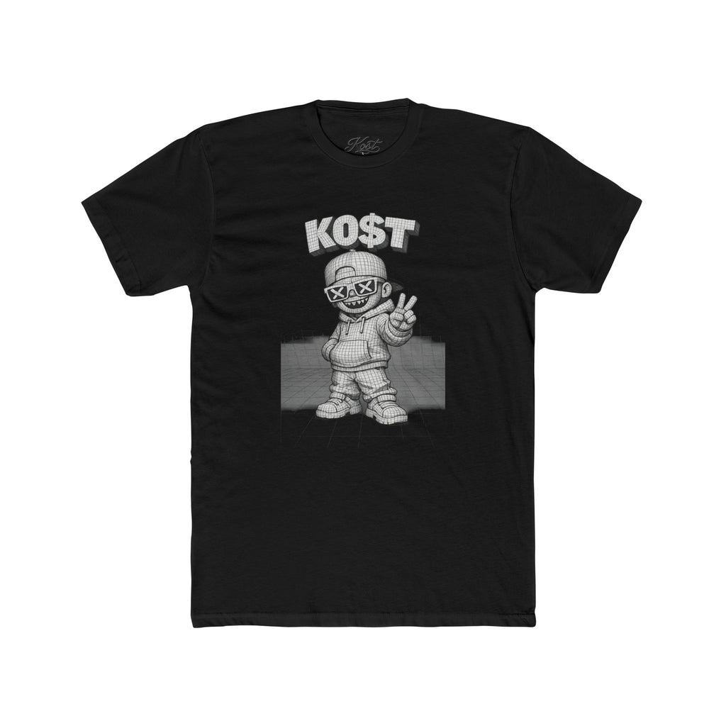 KOST Street Character Tee — Retro Hip-Hop Skull Graphic T-Shirt