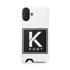 KOST Logo Phone Case with Card Holder
