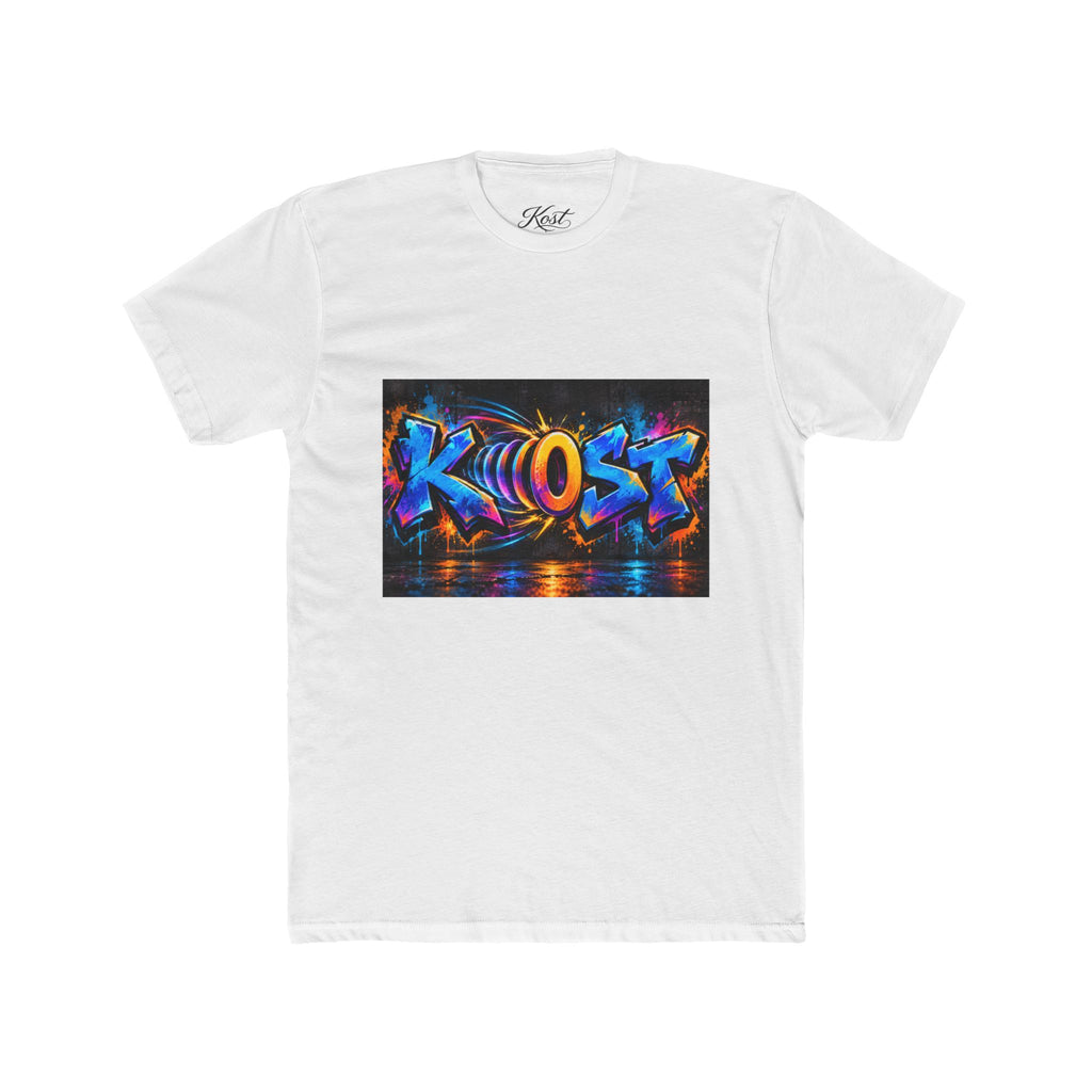Graffiti 'KHOST' Art Tee - Vibrant Urban Streetwear Crewneck