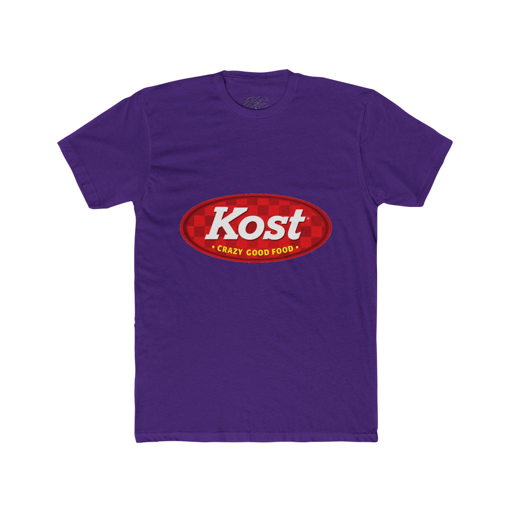 Kost Logo Tee — Vintage Red "Kost" Oval Graphic Cotton T-Shirt