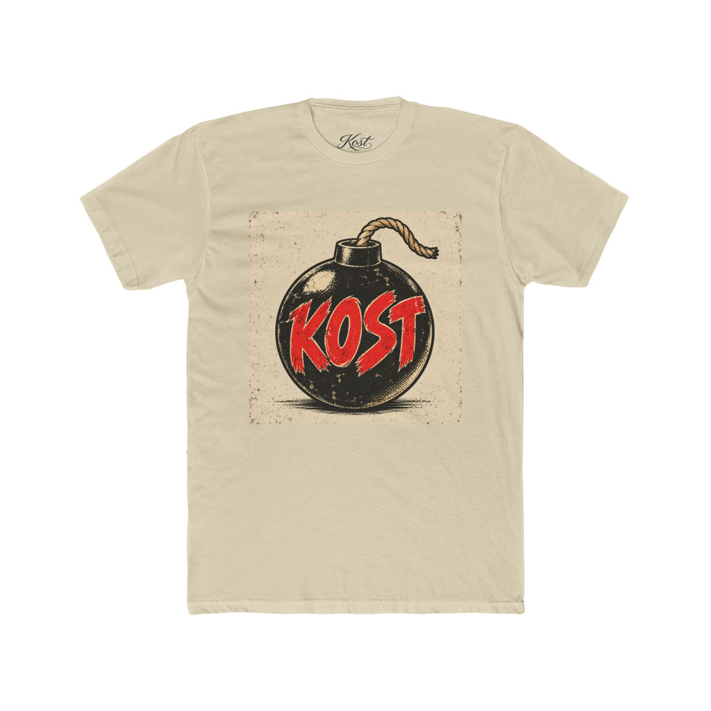 Bomb Graphic T‑Shirt — "KOST" Retro Punk Logo Tee