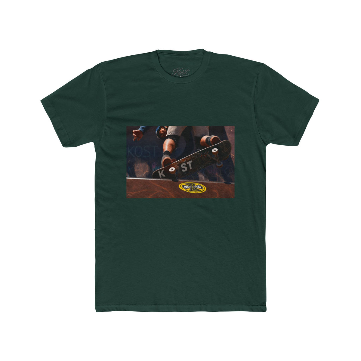 Skateboard Trick Photo Tee — Vintage Skate Deck Graphic T-Shirt