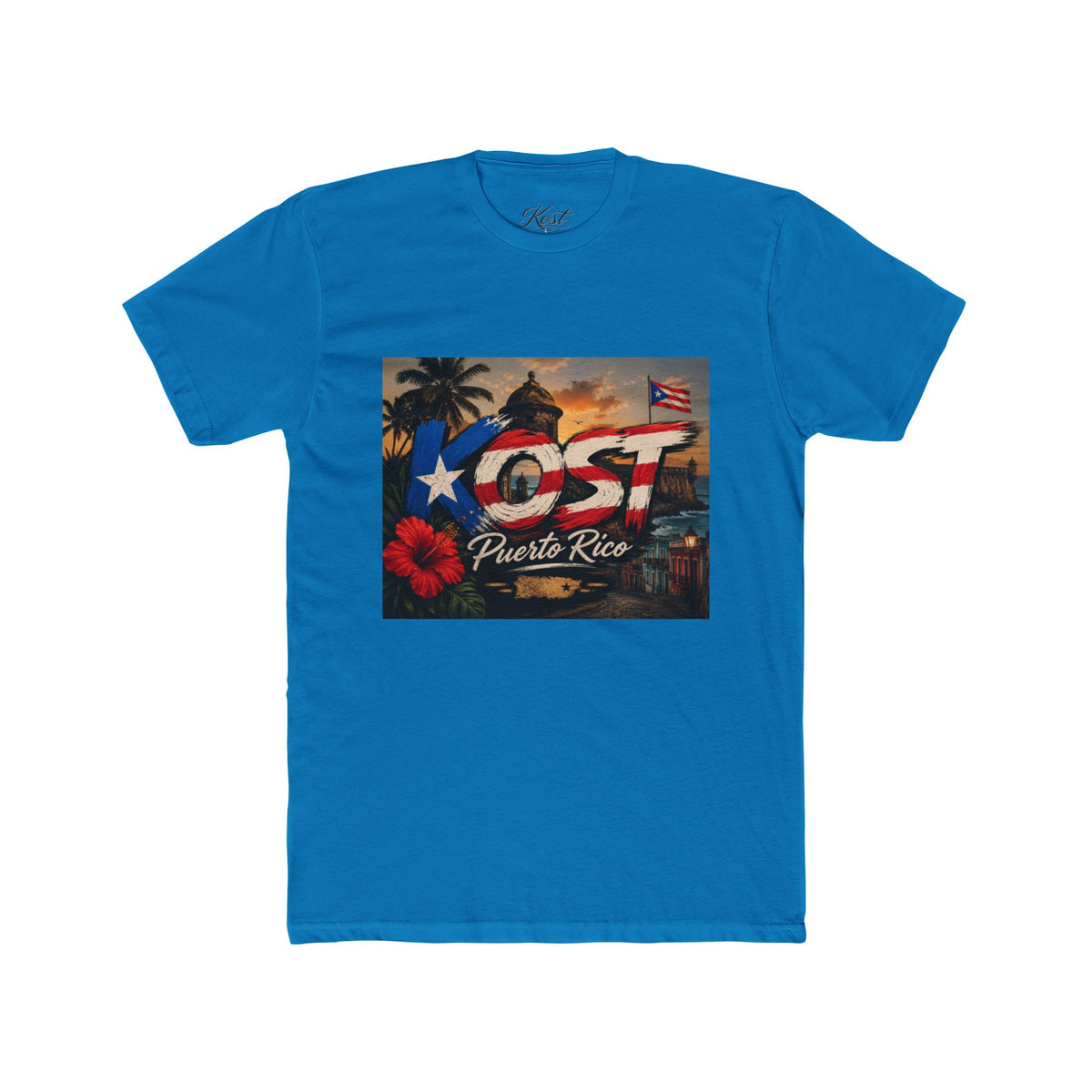 Puerto Rico Love Graphic Tee — 'PR' Flag Design with Old San Juan Vibes