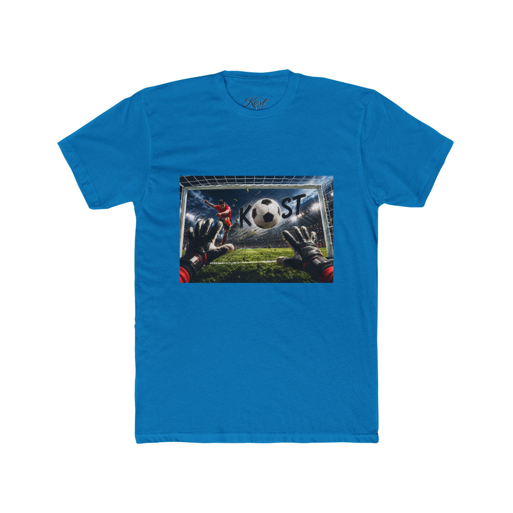 Soccer Goalkeeper Save T-Shirt — Action Soccer Scene Tee