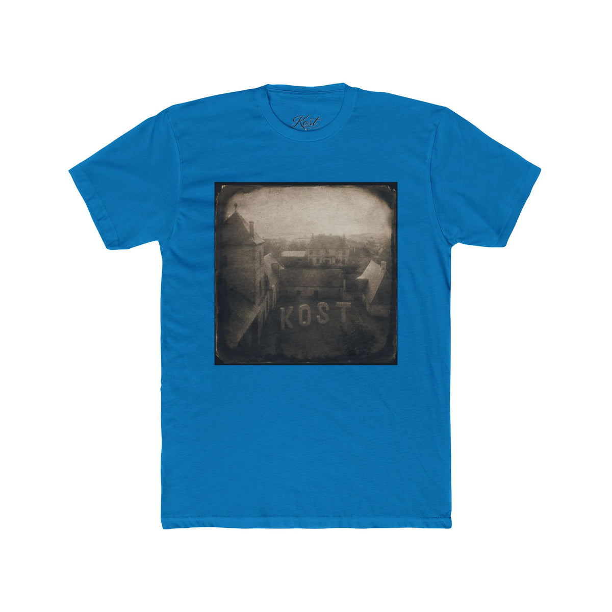 Vintage Road Photo Tee — 'KOST' Distressed Square Print