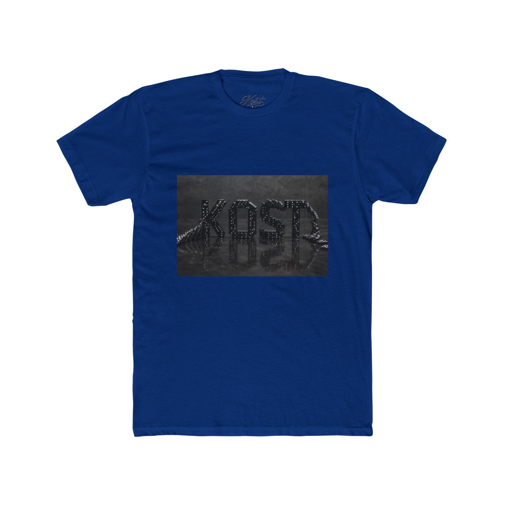 Vintage Black Washed 'KOST' Graphic Tee — Distressed Streetwear Cotton T-Shirt