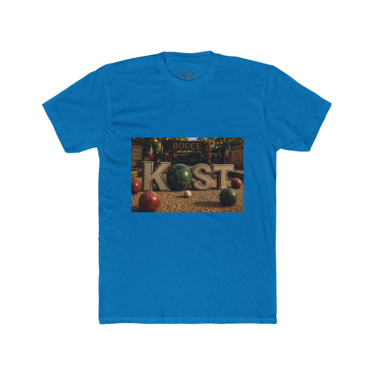 Bocce Court Vintage Photo Tee – KOST Bocce Ball Graphic Shirt
