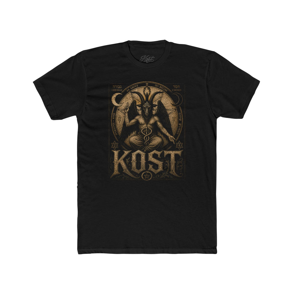 Baphomet Graphic Tee — KOST Occult Goat Sigil Shirt