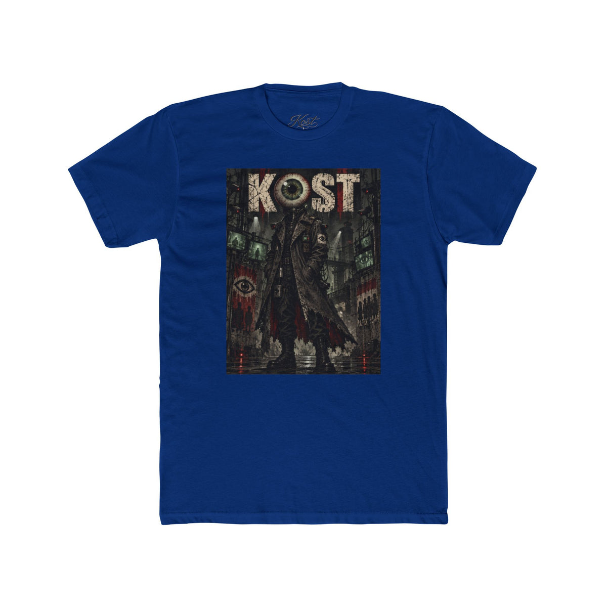 KOST Gothic Black Art Tee — Dark Vintage Band-Style Graphic T-Shirt