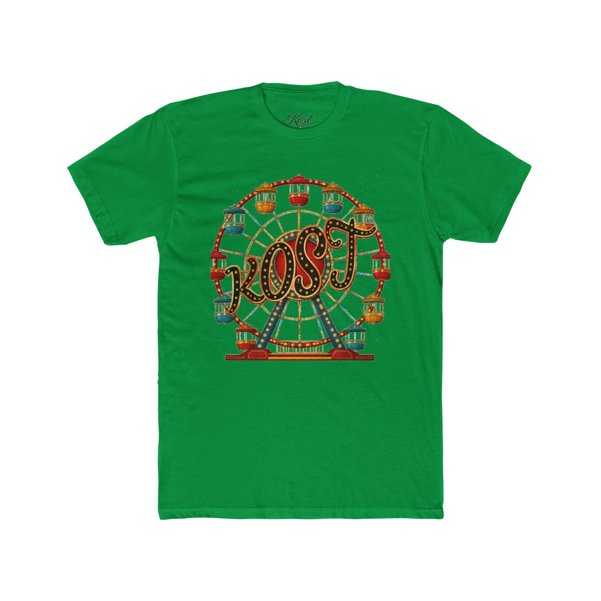 Vintage Ferris Wheel Amusement Park Cotton Tee
