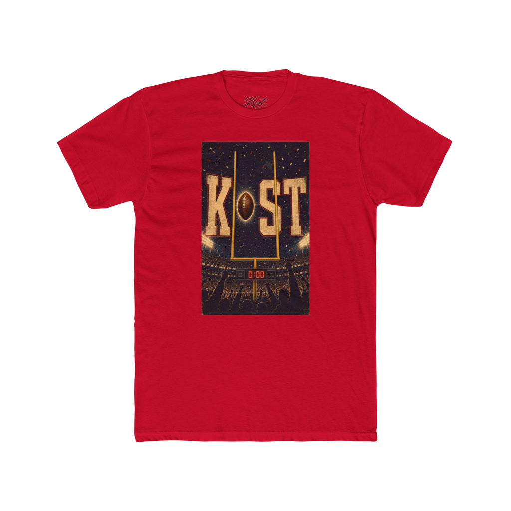 KOST Football Goal Tee — Vintage Stadium Graphic Crew Shirt