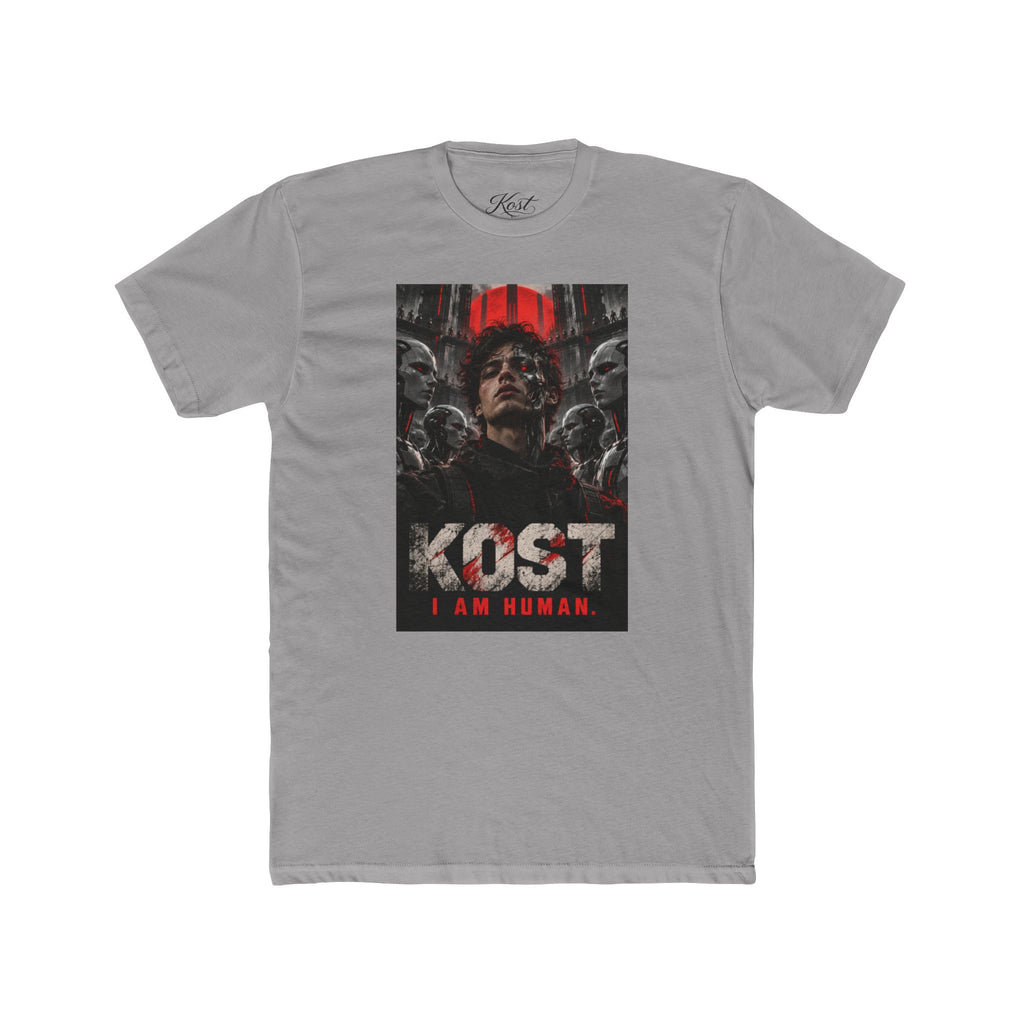 KOST "I Am Human" Graphic Tee — Dark Sci‑Fi Horror Movie Shirt