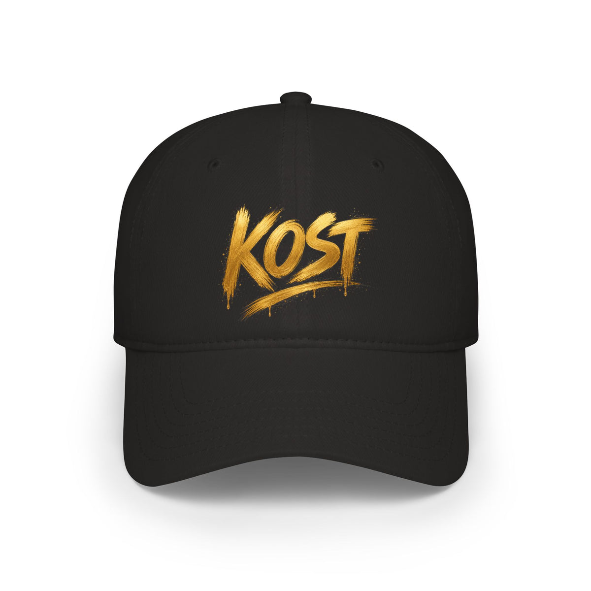 KOST Gold Brush Script Cap