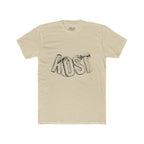 KOST Sketch Logo Tee — White Cotton Graphic T‑Shirt