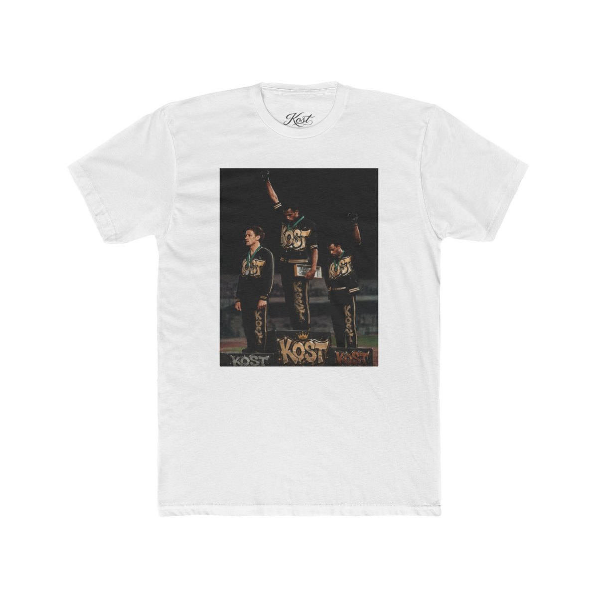 Vintage Band Photo Tee — KOST Crew Portrait Graphic T-Shirt