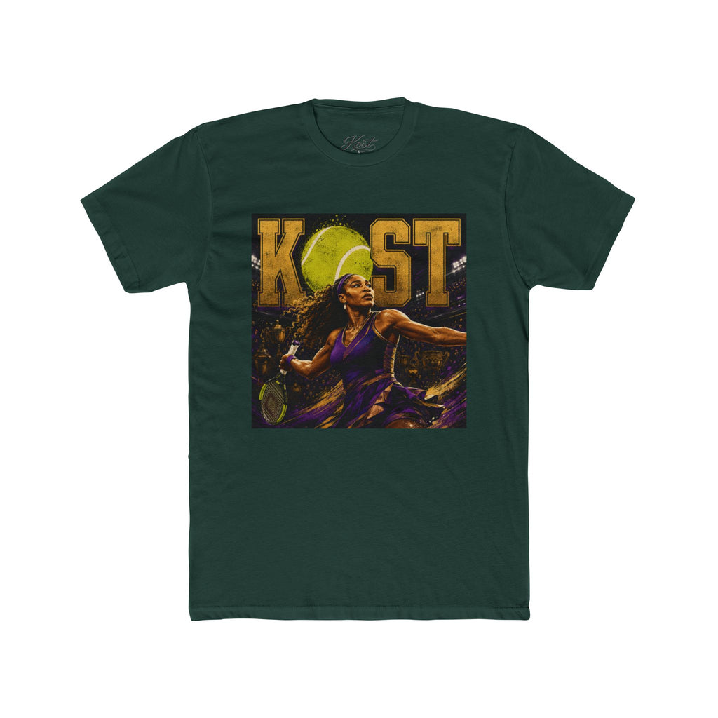 KOST Tennis Player Graphic Tee — Vintage Athlete Art Shirt