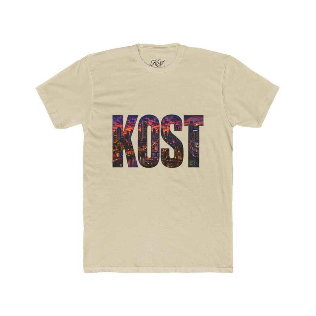 KOST Cityscape Graphic Tee — Bold Lettering Urban Skyline T-Shirt