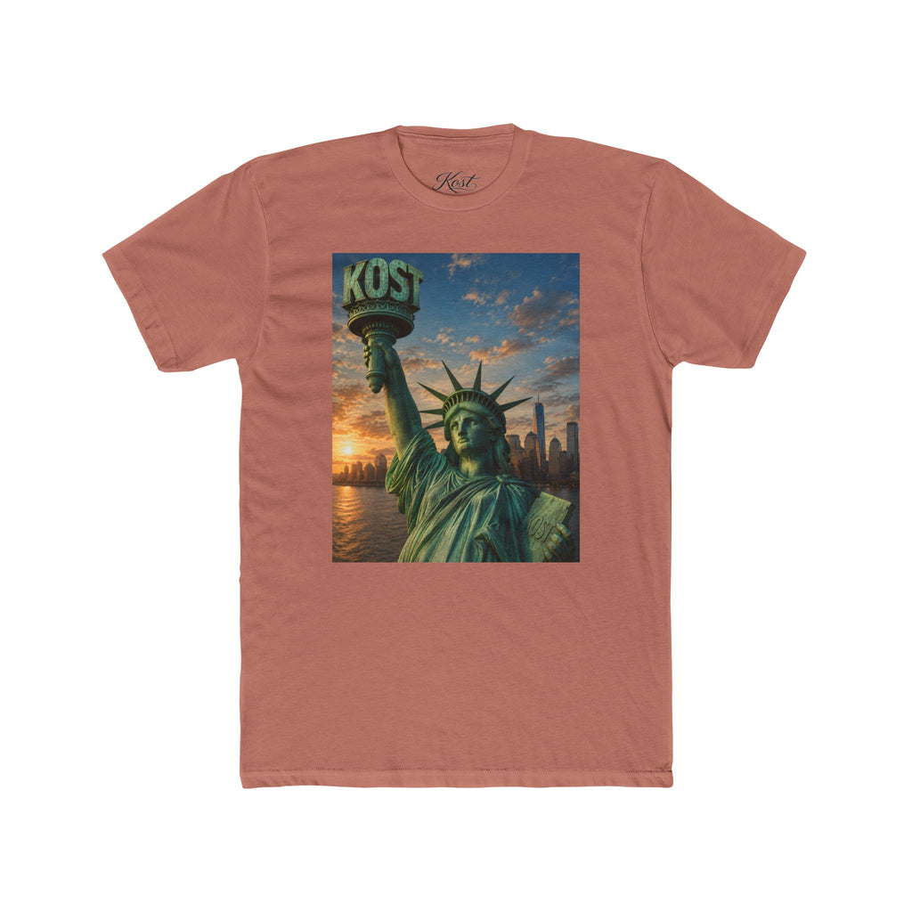Statue of Liberty Sunset T‑Shirt — NYC Skyline Graphic Tee