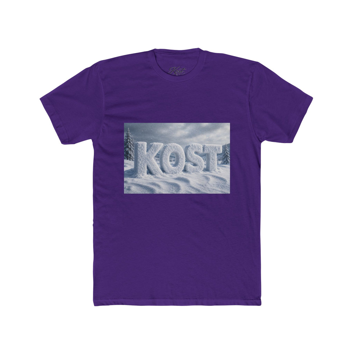 KOST Snow Ice Graphic Tee — Winter Landscape Cotton T-Shirt