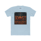 Basketball Court Graphic Tee — 'KOST' Logo with Basketball