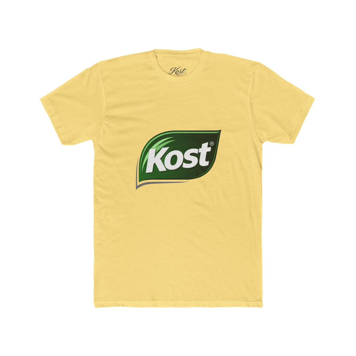 Kost Leaf Logo T-Shirt — Casual Green Logo Tee