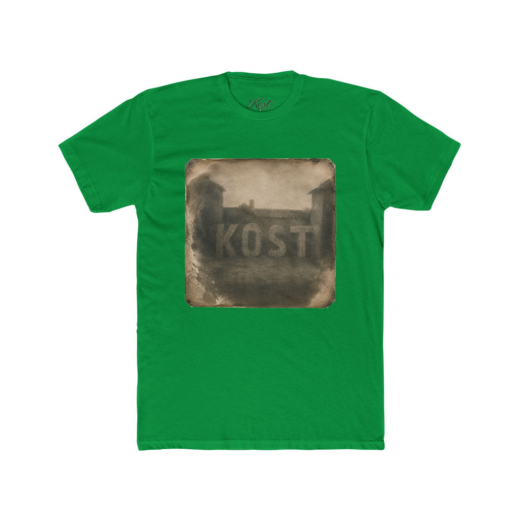 Vintage Photo Tee — 'KOST' Sepia Building Graphic